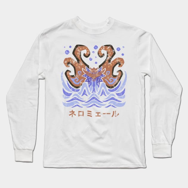 Monster Hunter World Iceborne Namielle Kanji Icon Long Sleeve T-Shirt by StebopDesigns